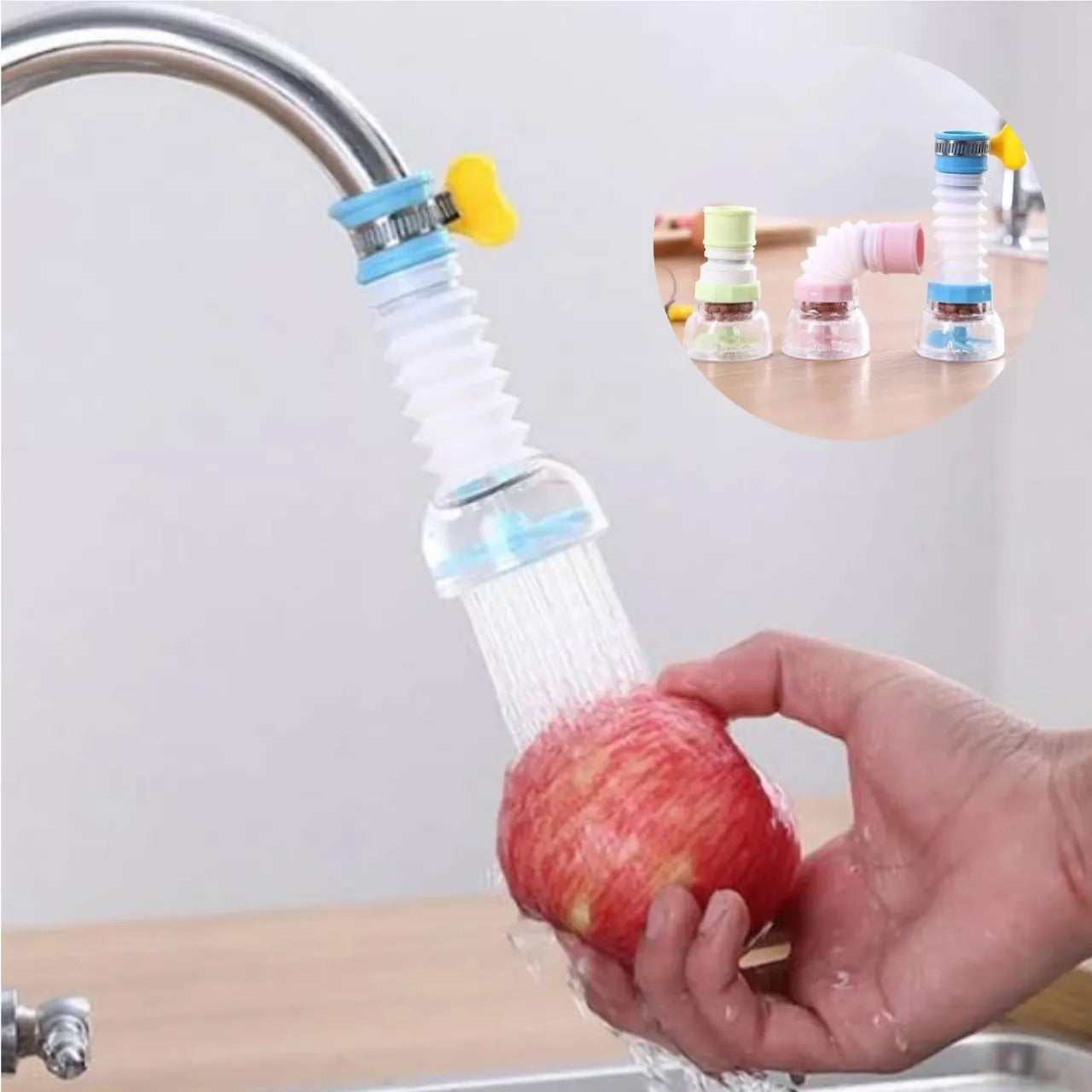 Kitchen organizer accessories fan faucet tap shower 360 rotatable
