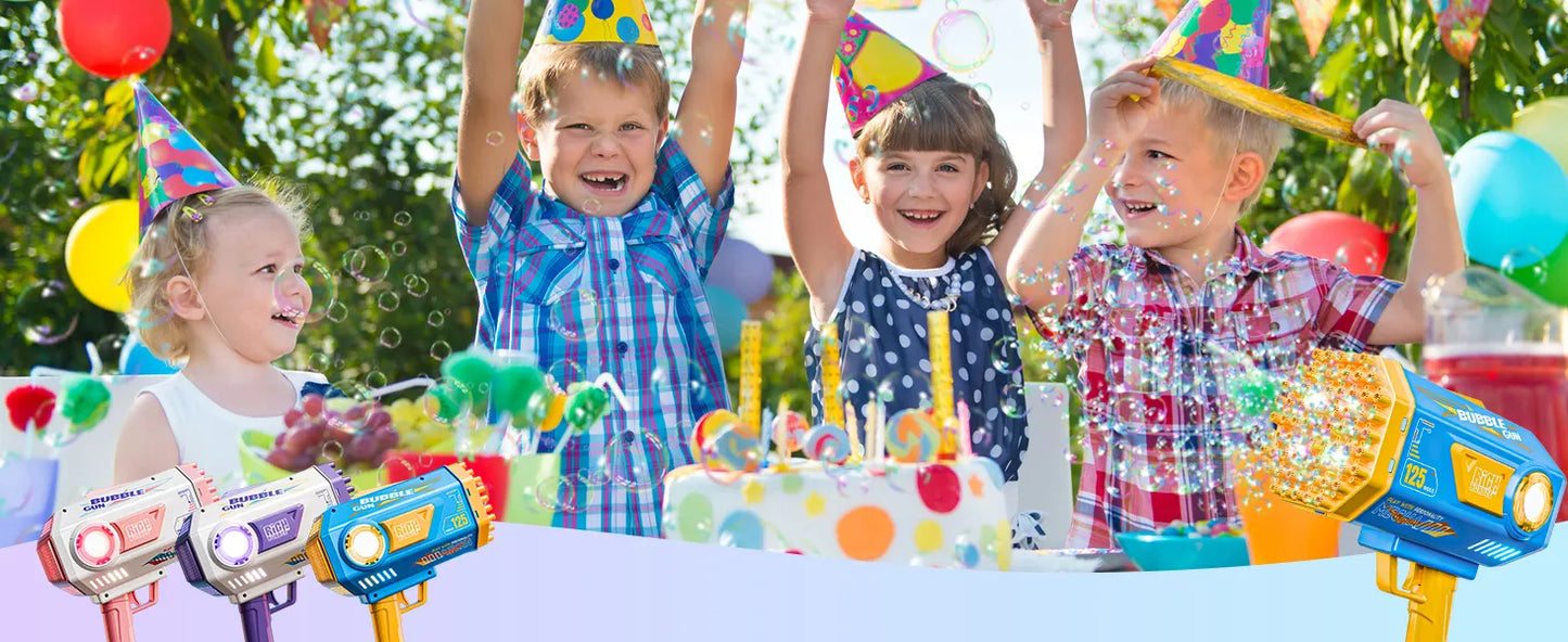 Bazooka Bubble Machine, 36 Holes Automatic and Manual Bubble Maker Kids.