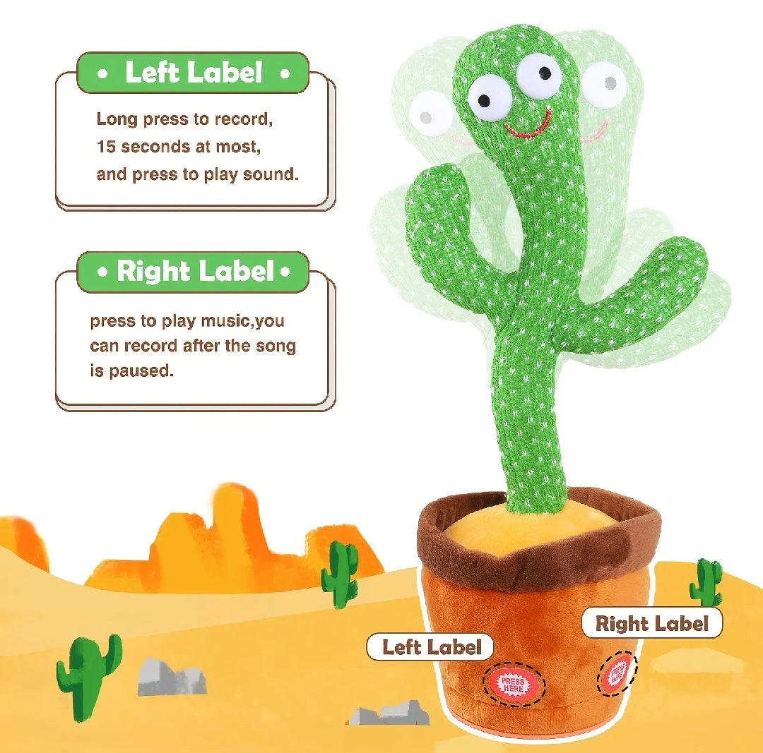 Kids Dancing Talking Cactus Toys Interactive Talking Sunny.