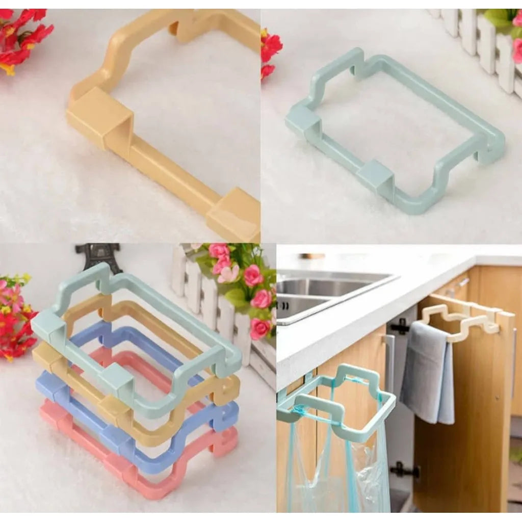 Kitchen Cabinet Door Plastic Garbage Trash Bag Holder, Dustbin,