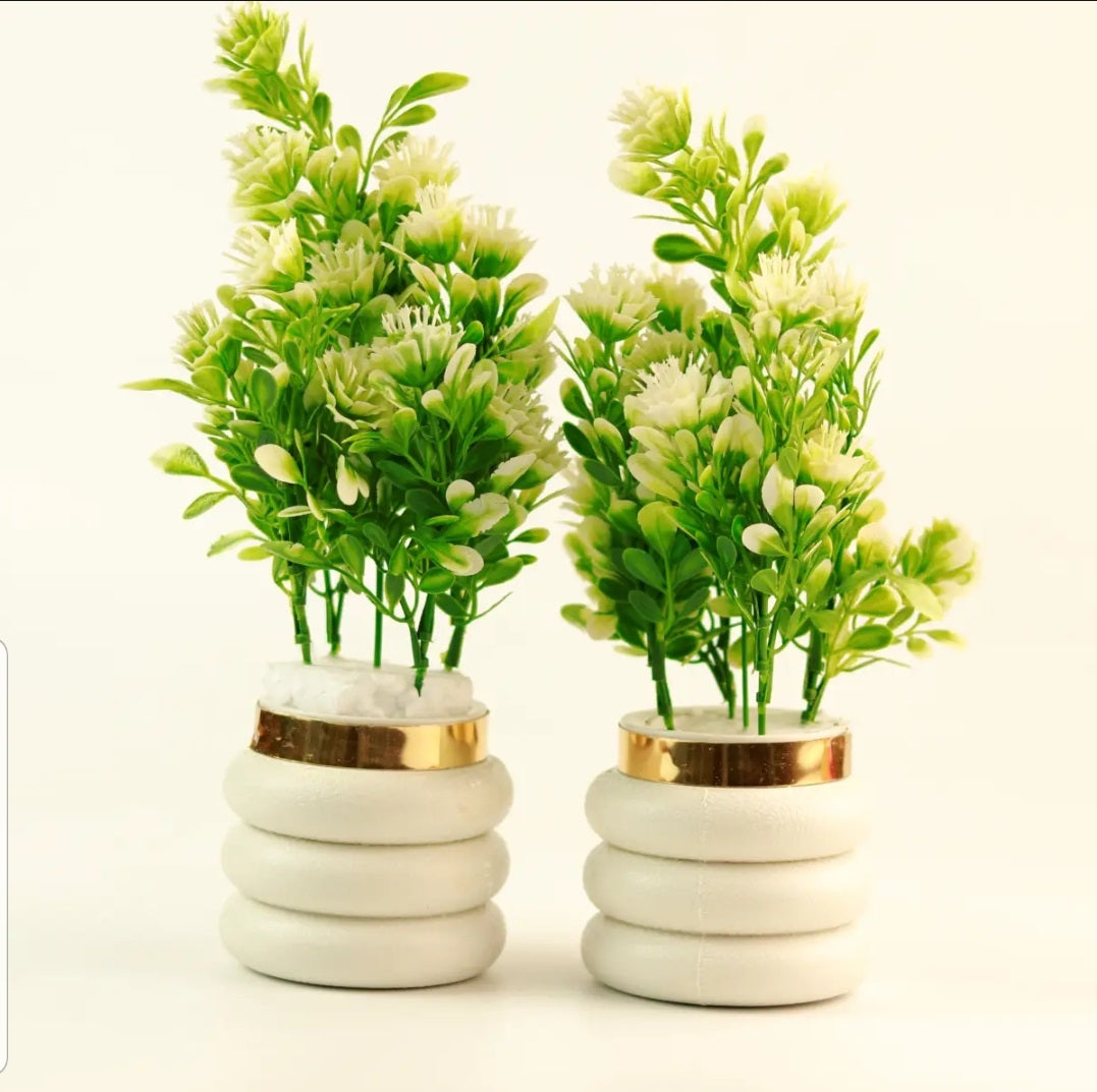 Pack of two Artificial Flower Decoration Piece