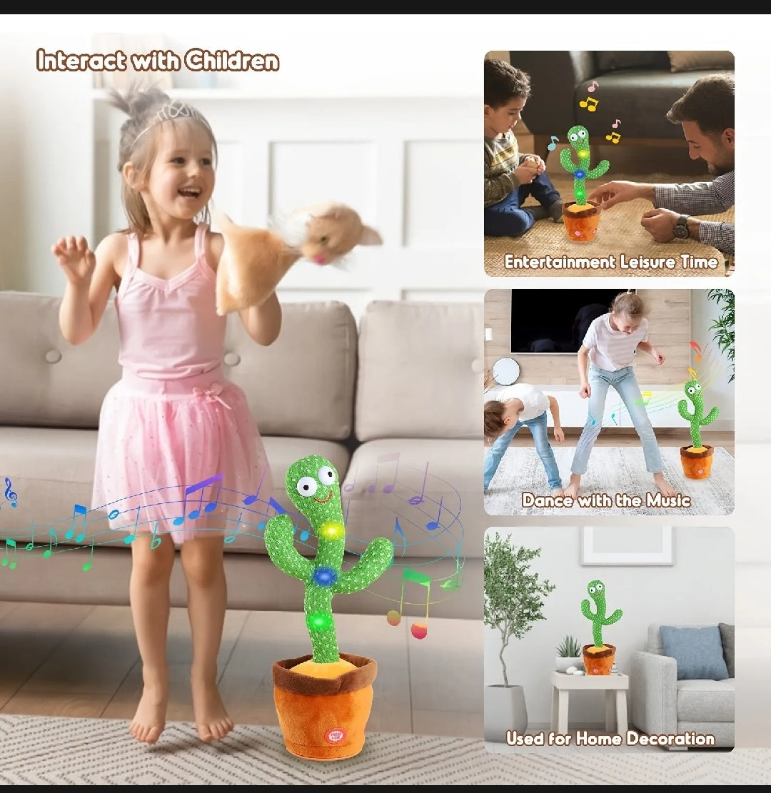 Kids Dancing Talking Cactus Toys Interactive Talking Sunny.