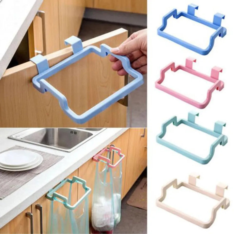 Kitchen Cabinet Door Plastic Garbage Trash Bag Holder, Dustbin,