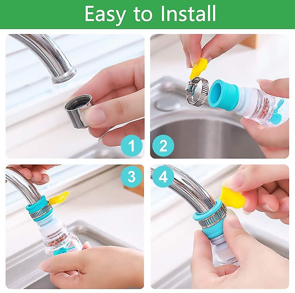 Kitchen organizer accessories fan faucet tap shower 360 rotatable
