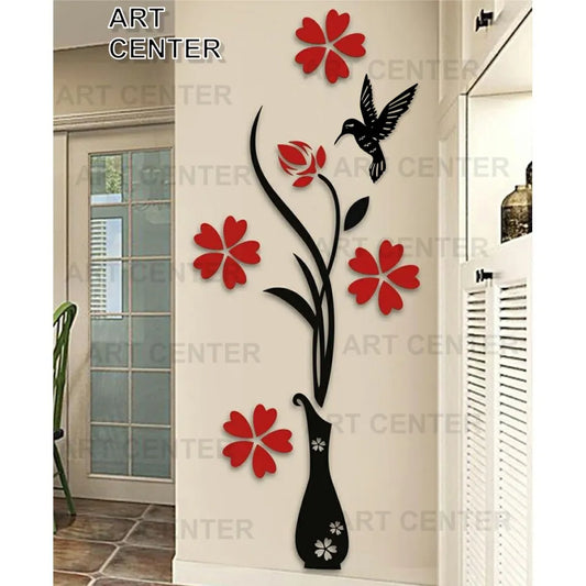 Vase in Red and Black Color