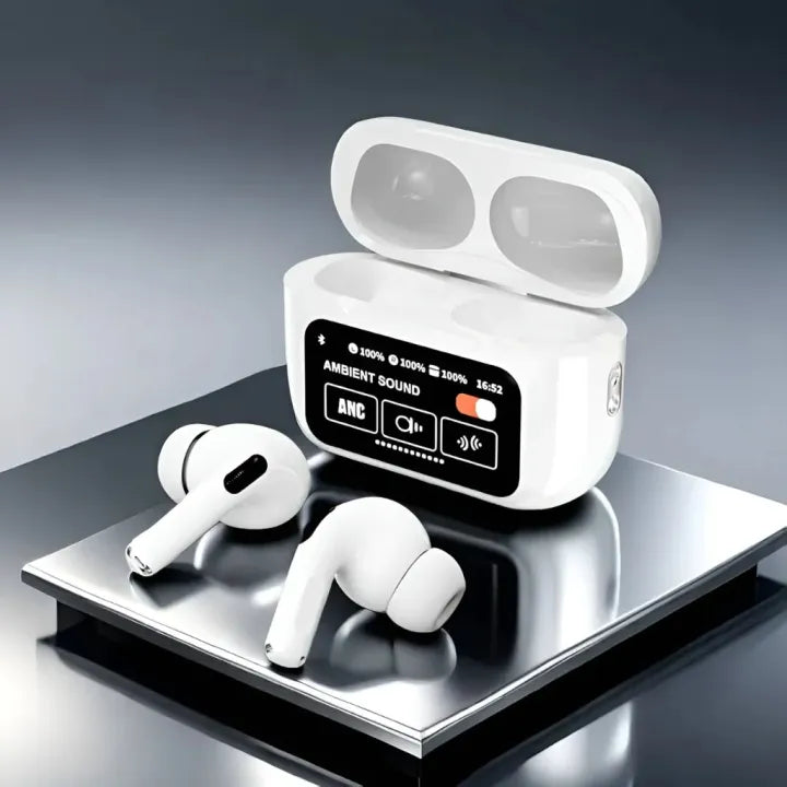 A9 Pro Screen Digital Airpods  Touch Screen Earbuds