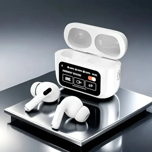 A9 Pro Screen Digital Airpods  Touch Screen Earbuds