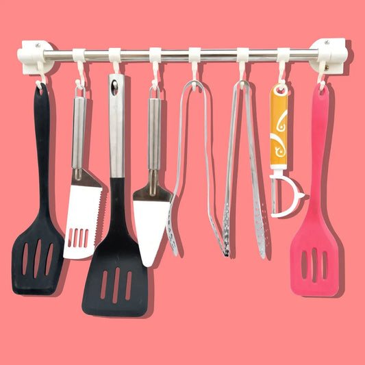 8 Hooks Kitchen Accessories Organizer Rack