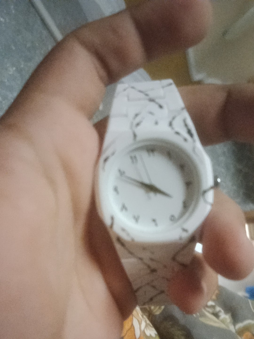 Latest Aura Design Aura Watch – White & Black Marble Color.