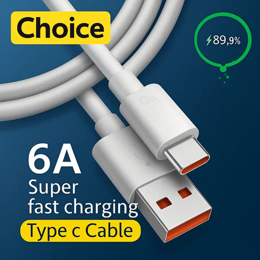 New Turbo Charge Cable Original 6A 33W Usb Type C.