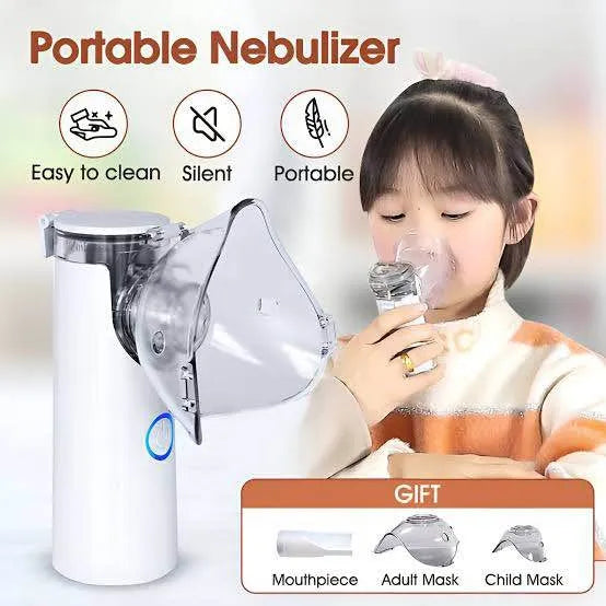 Mesh Portable Nebulizer Machine with Adult & Kids Mask.