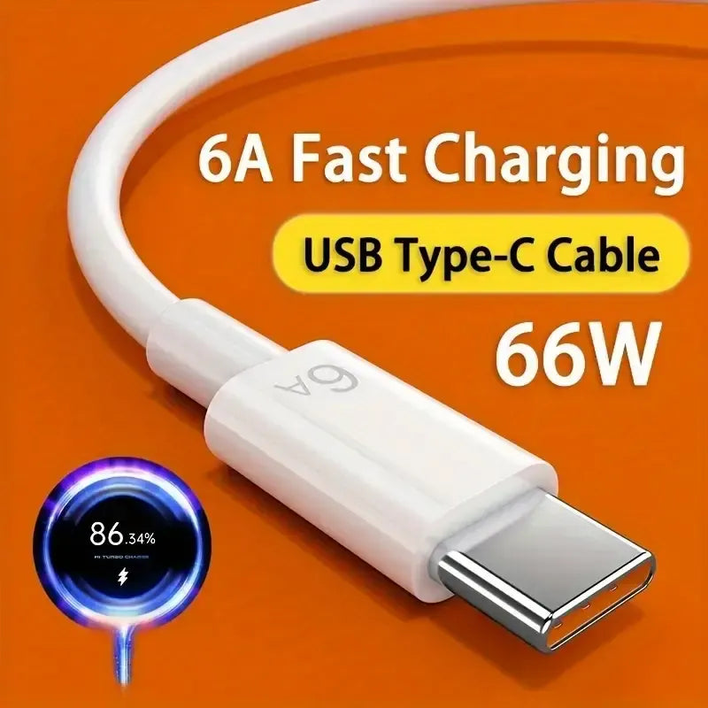 New Turbo Charge Cable Original 6A 33W Usb Type C.