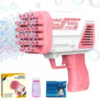 Bazooka Bubble Machine, 36 Holes Automatic and Manual Bubble Maker Kids.