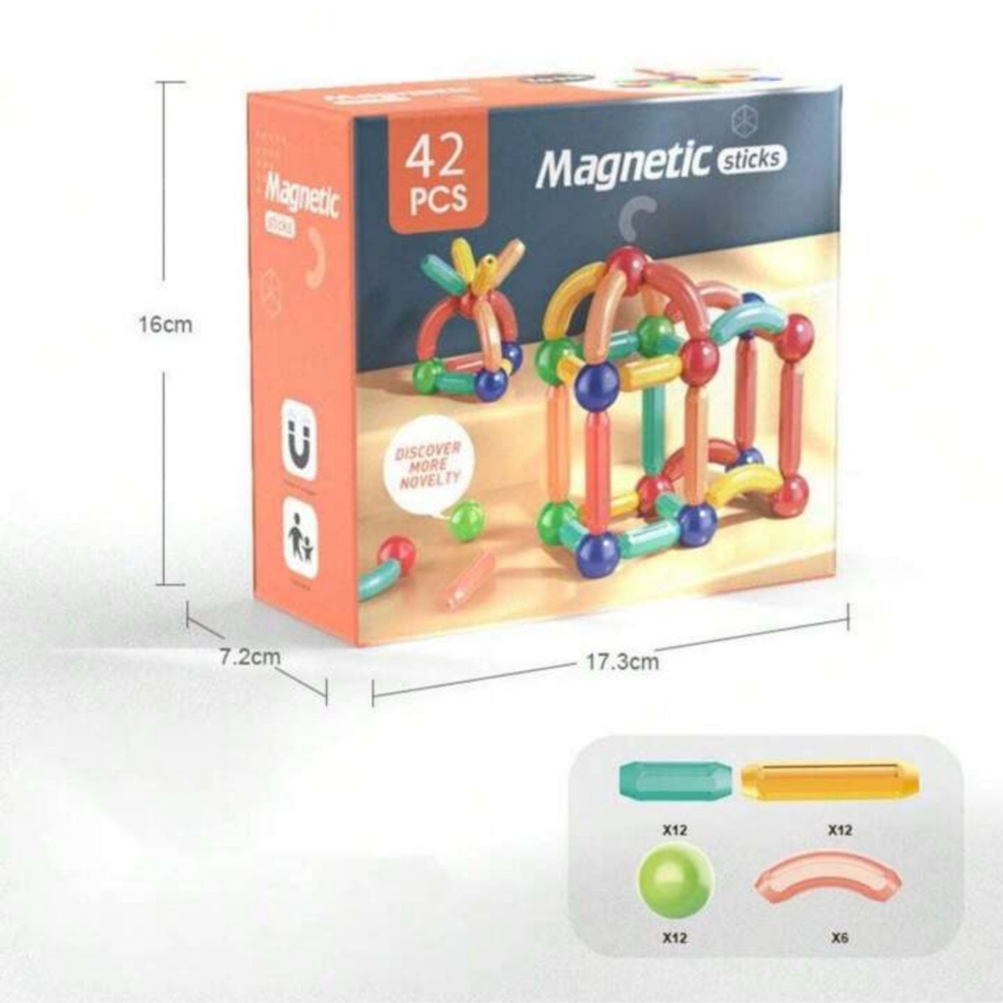 Magnetic Toys Building Blocks | 36/42/64/25 Pcs Kids.