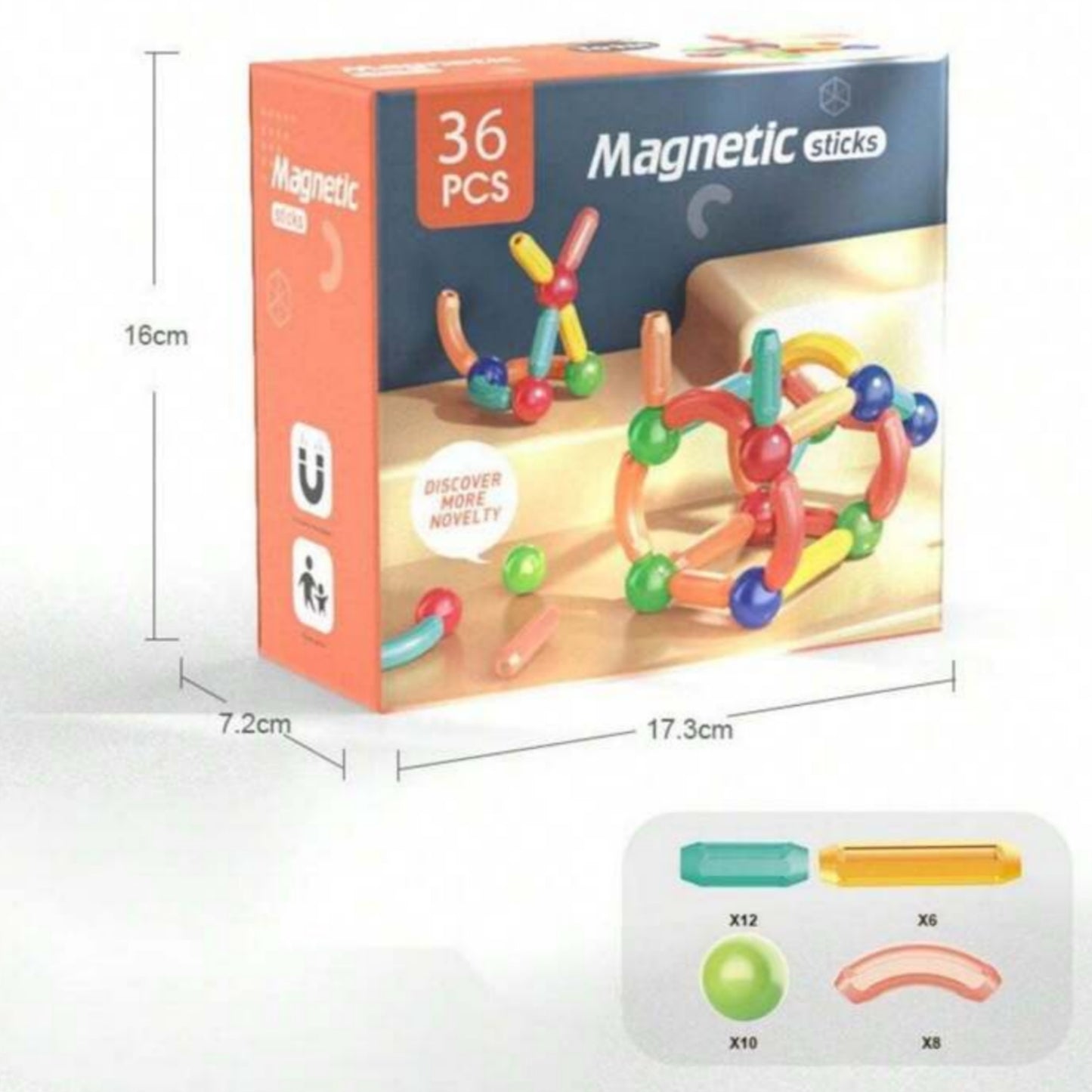 Magnetic Toys Building Blocks | 36/42/64/25 Pcs Kids.
