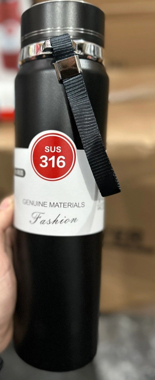 Executive Bottle, Stainless Steel 1000 ml/800Ml with Lid and Strainer- Insulated Thermal Water Bottle