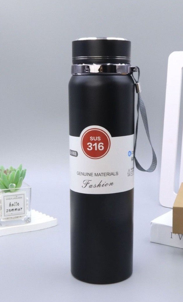 Executive Bottle, Stainless Steel 1000 ml/800Ml with Lid and Strainer- Insulated Thermal Water Bottle