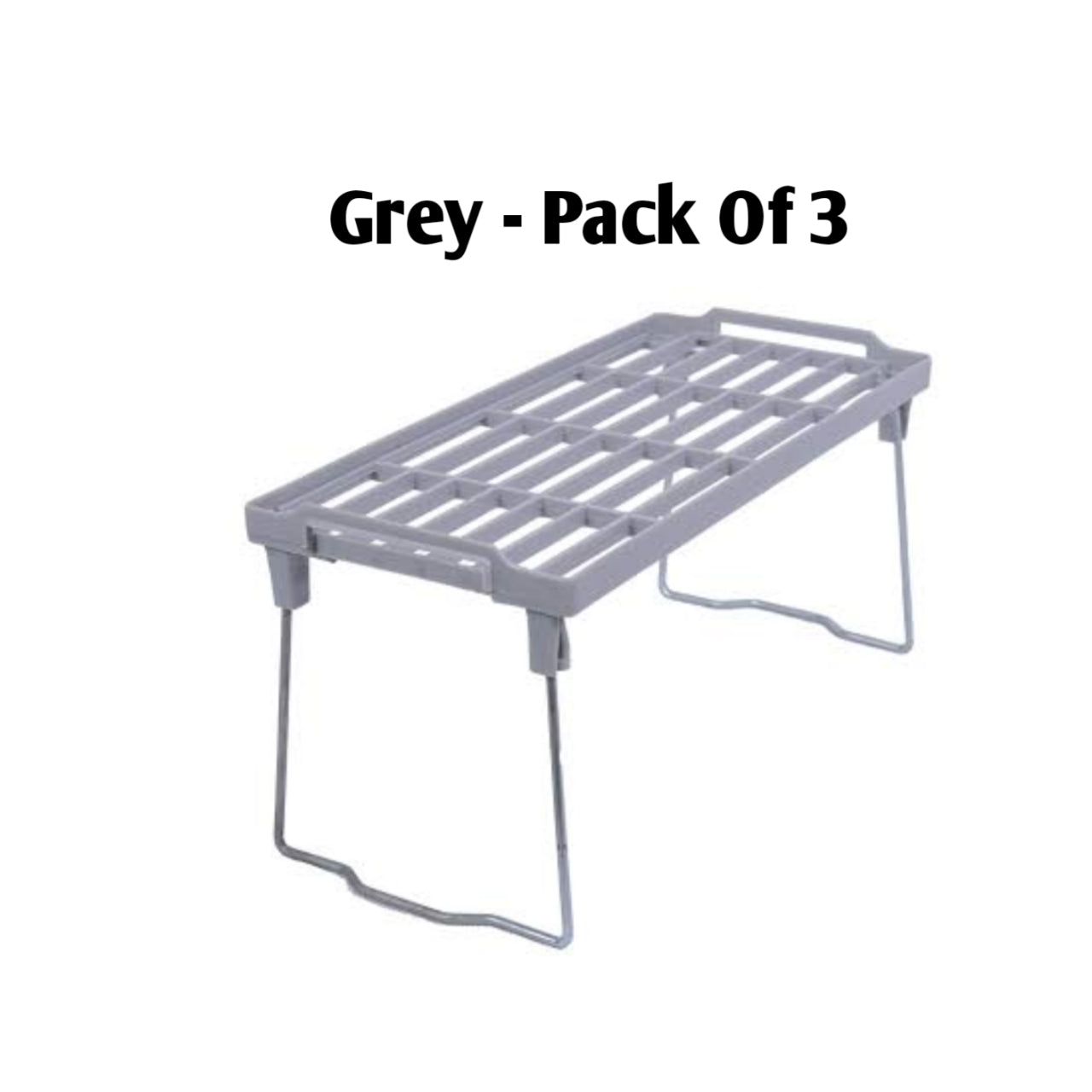 1 Piece Stack up shelf, Folding Kitchen Organizer Cabinet Shelves