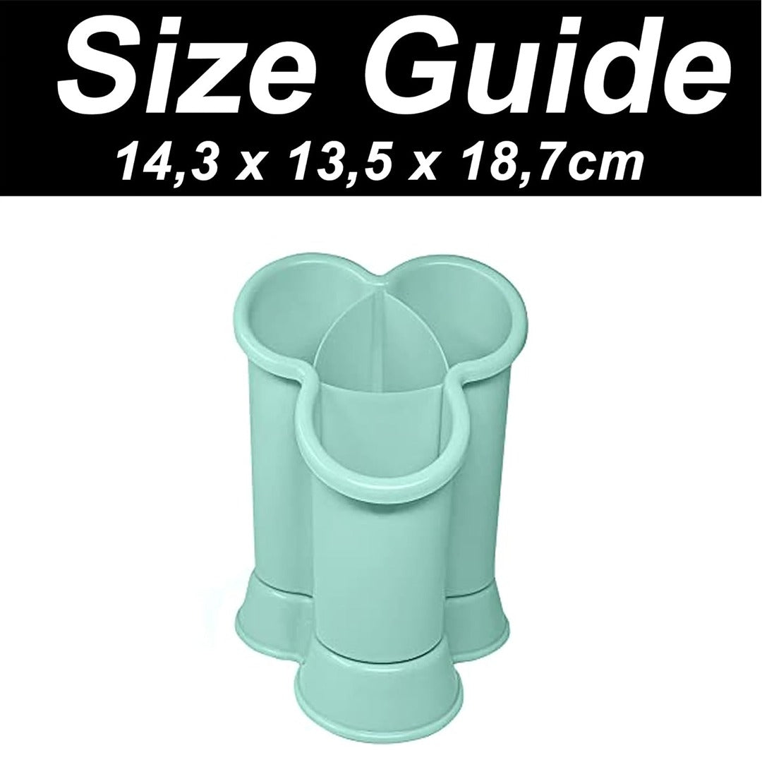 Multipurpose Spoon & Utensil Holder | Plastic Storage Rack