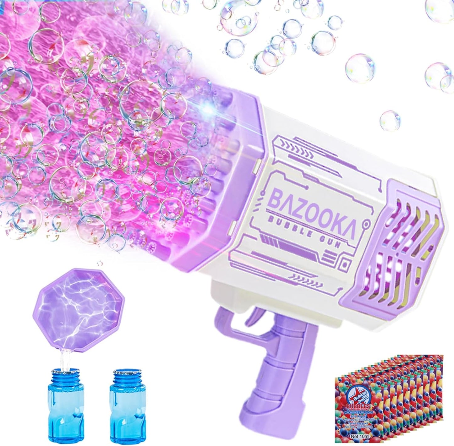 Bazooka Bubble Machine, 36 Holes Automatic and Manual Bubble Maker Kids.