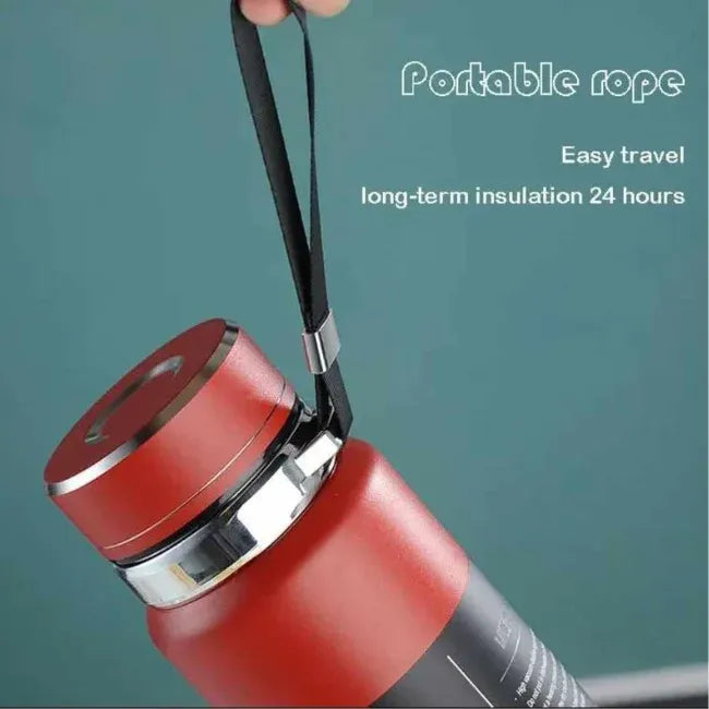 Executive Bottle, Stainless Steel 1000 ml/800Ml with Lid and Strainer- Insulated Thermal Water Bottle