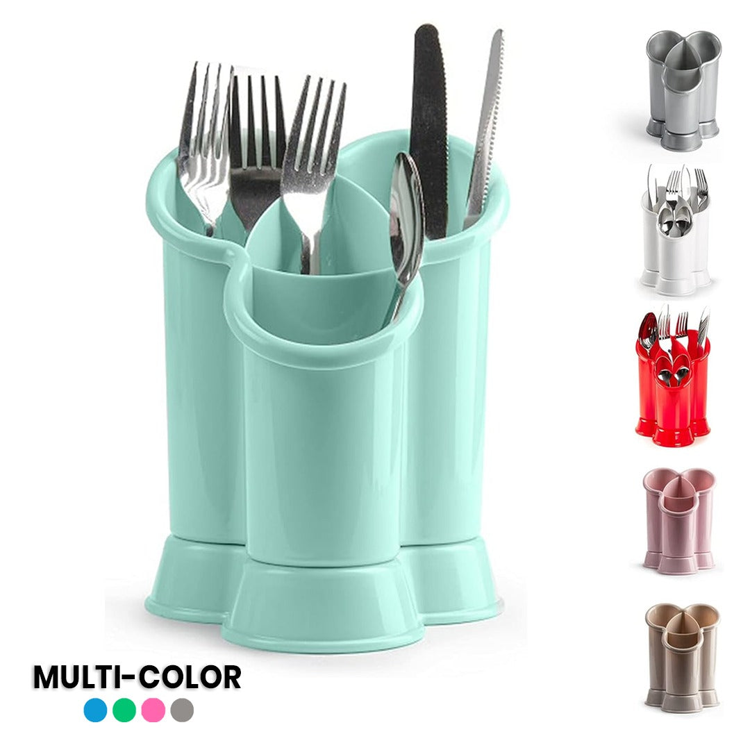 Multipurpose Spoon & Utensil Holder | Plastic Storage Rack