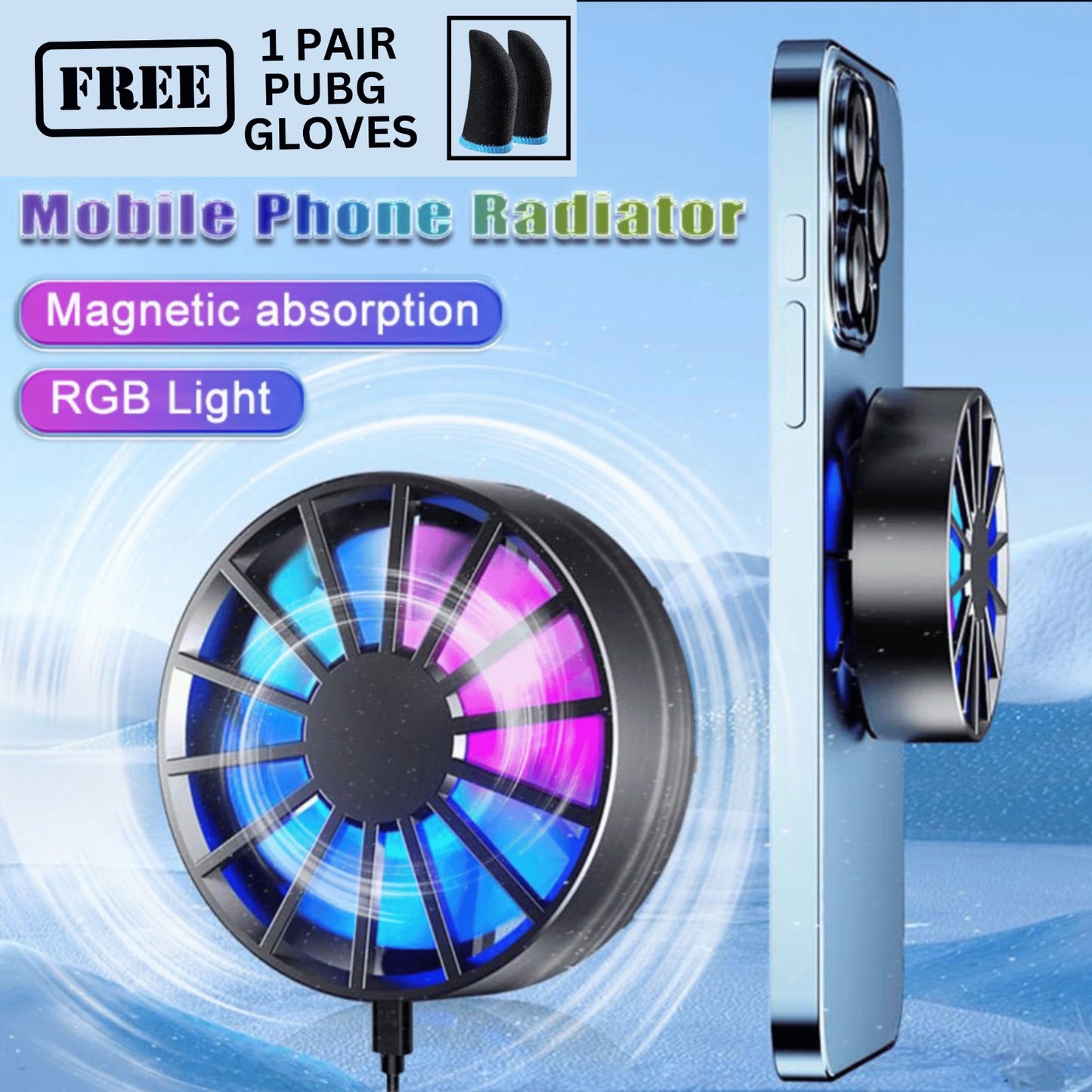 GT31 CX07 Magnetic Phone Cooler Portable.