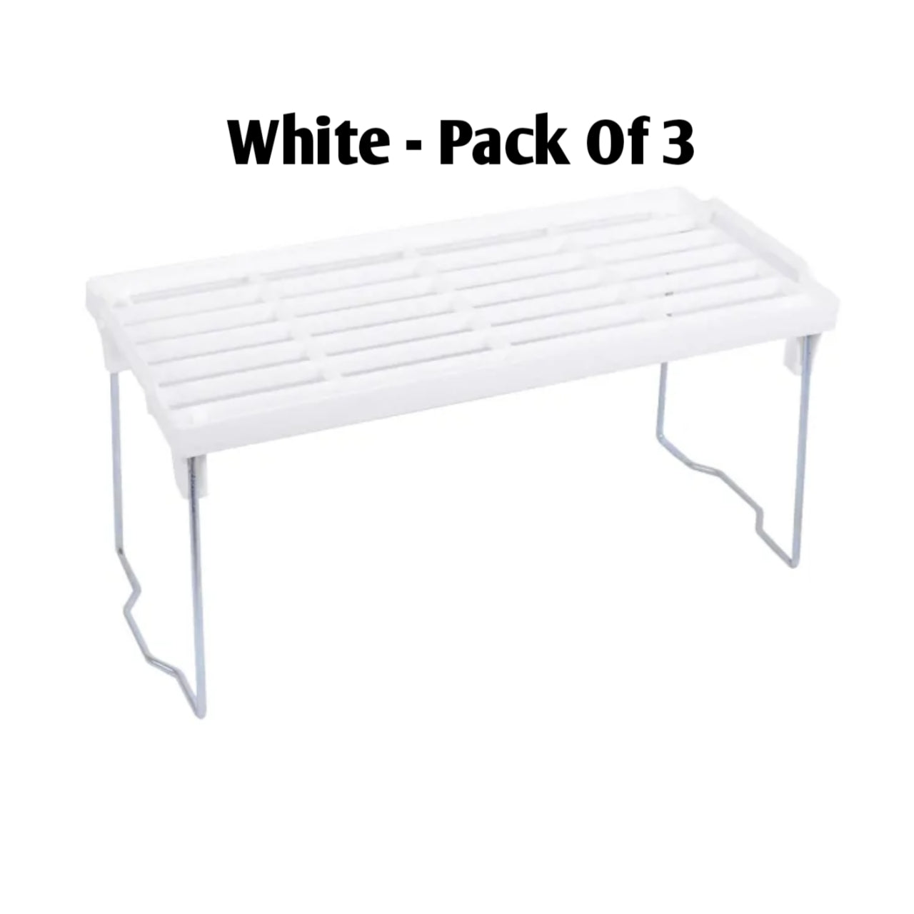 1 Piece Stack up shelf, Folding Kitchen Organizer Cabinet Shelves
