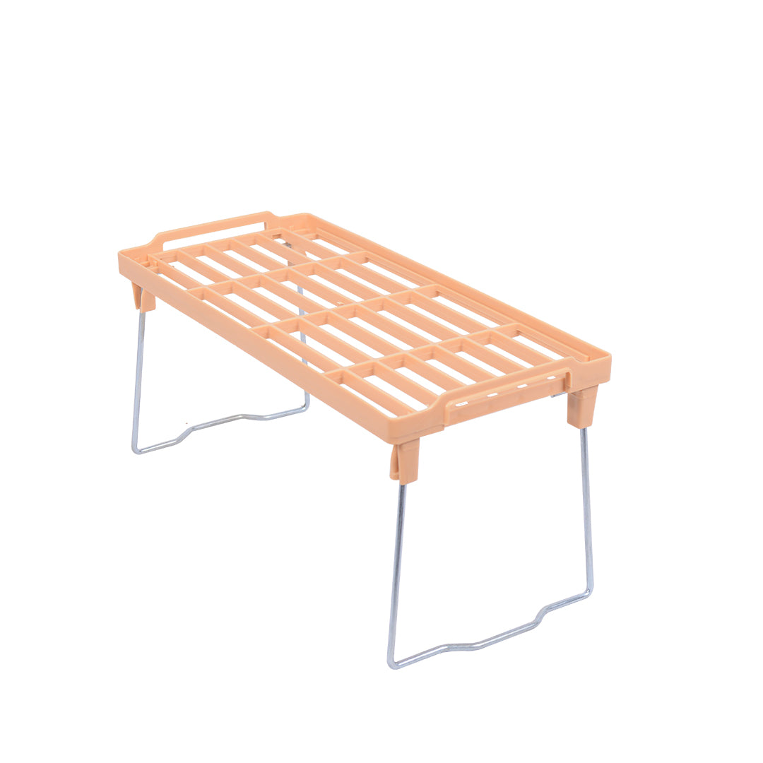 1 Piece Stack up shelf, Folding Kitchen Organizer Cabinet Shelves