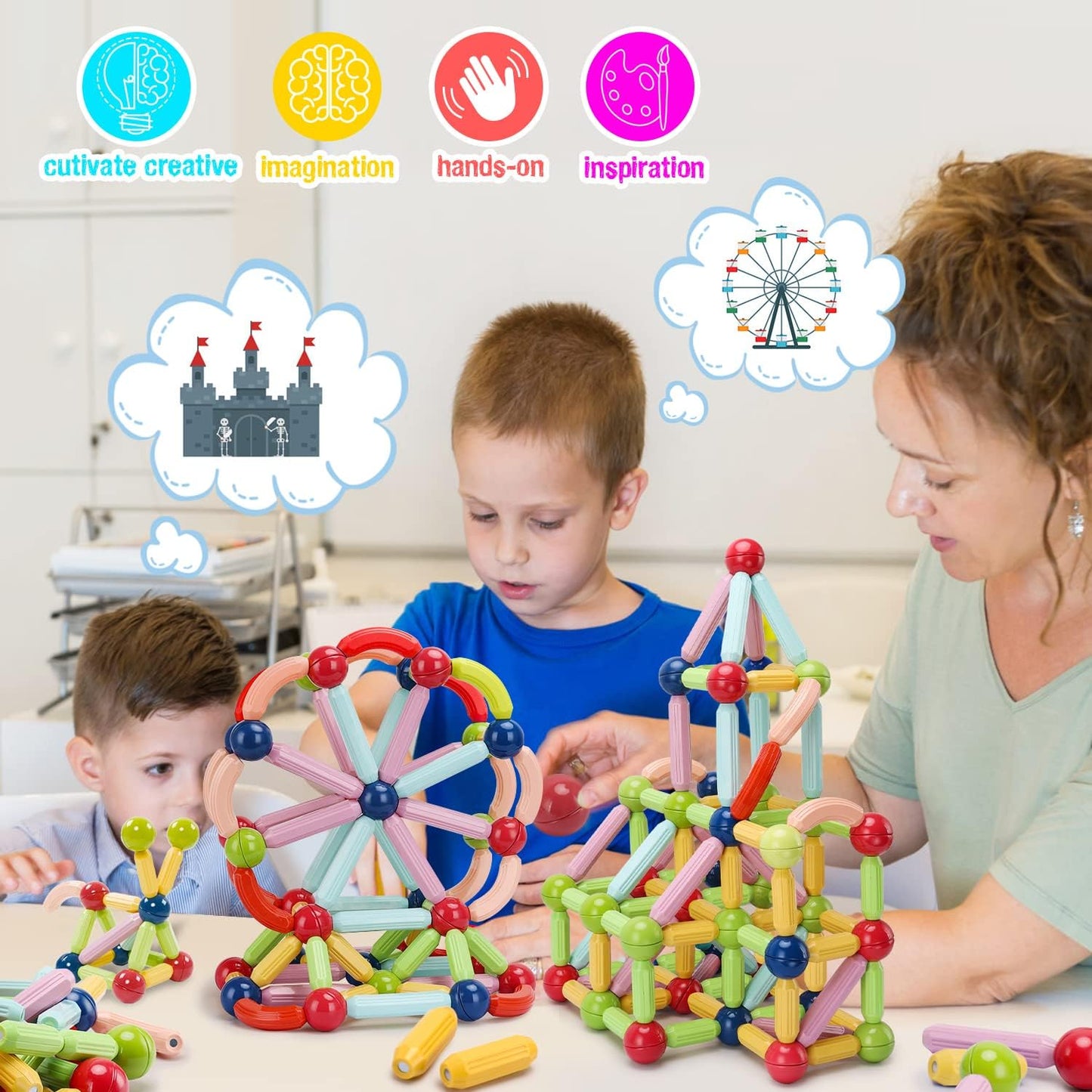 Magnetic Toys Building Blocks | 36/42/64/25 Pcs Kids.
