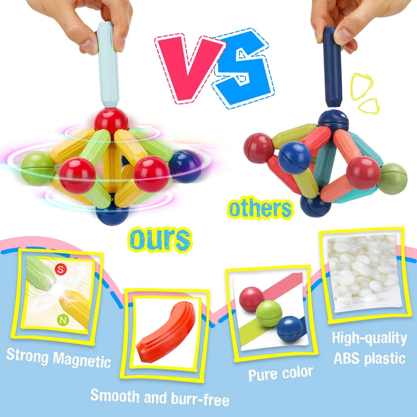 Magnetic Toys Building Blocks | 36/42/64/25 Pcs Kids.