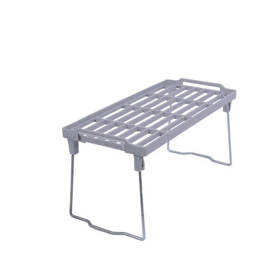 1 Piece Stack up shelf, Folding Kitchen Organizer Cabinet Shelves