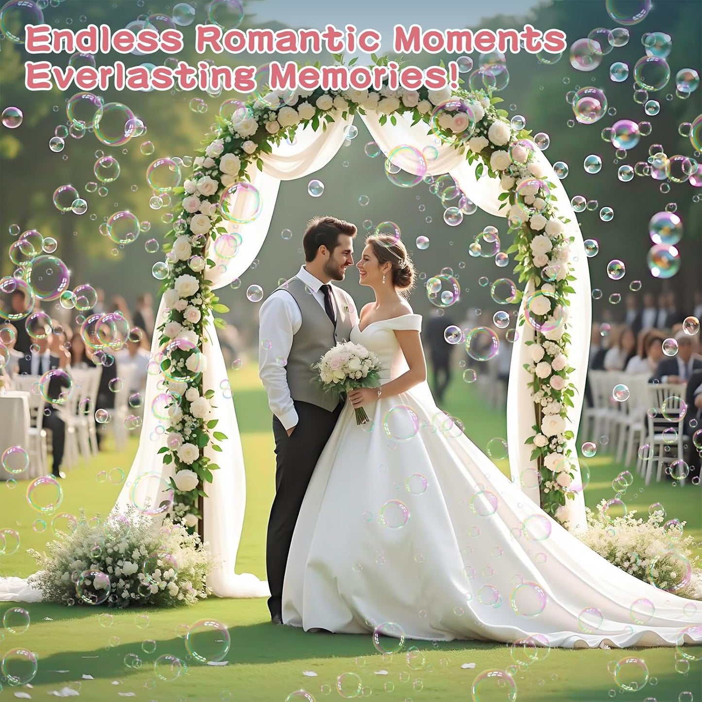 Bazooka Bubble Machine, 36 Holes Automatic and Manual Bubble Maker Kids.